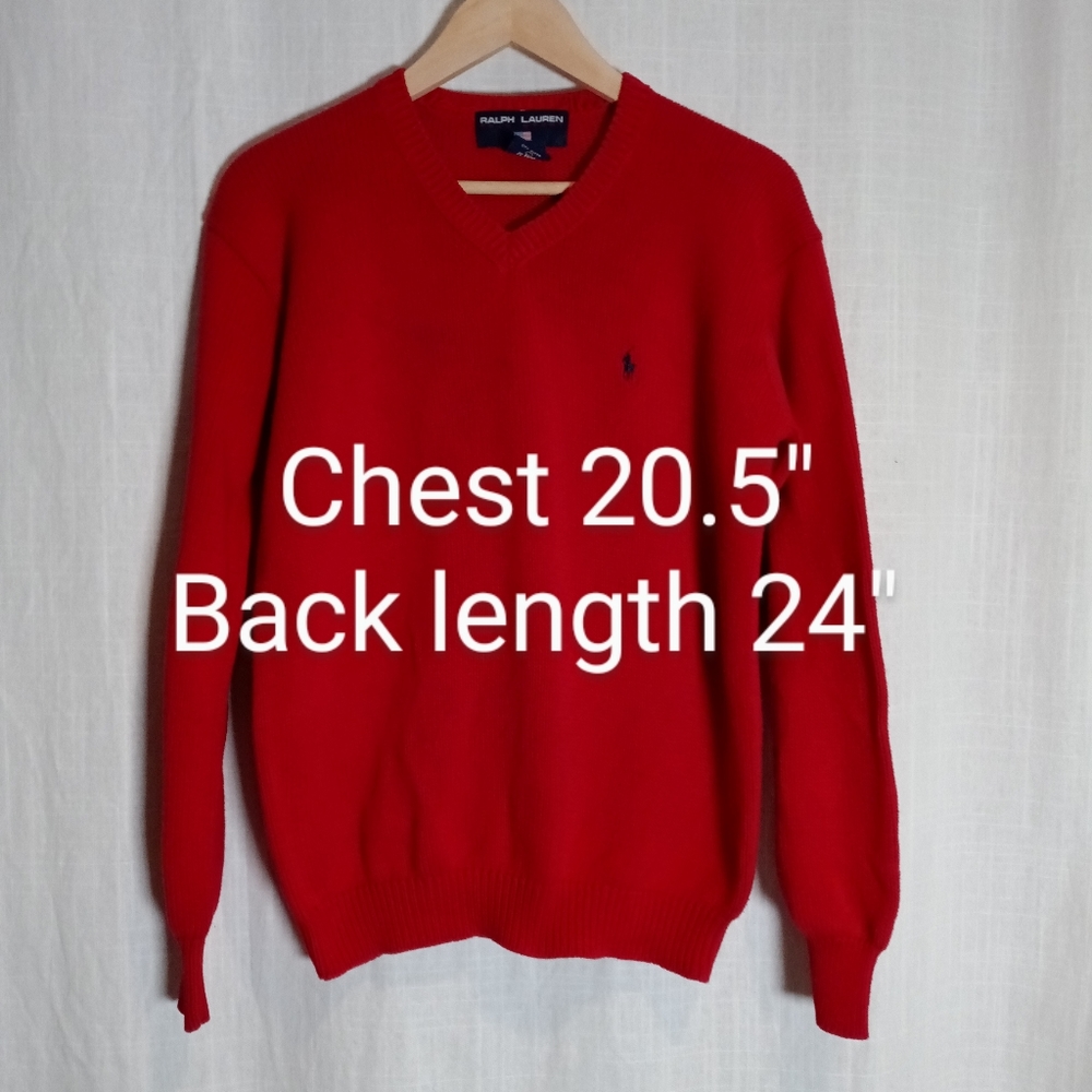Ralph Lauren Polo Sport Cotton V-Neck Sweater - Picture 8 of 11